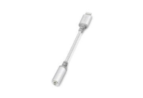 Moshi Integra™ Lightning to 3.5mm Headphone Jack Adapter - Jet Silver