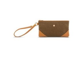 Moshi Wristlet Clutch w/ RFID Shield Pocket - Vintage Brown