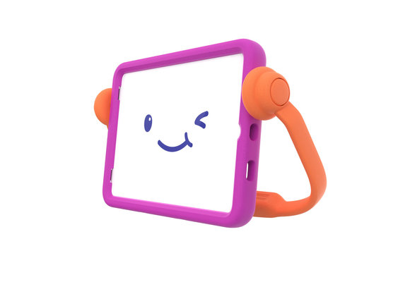 Speck Case - E Run for iPad 10.2" 9/8/7th Gen - It's a Vibe Violet/Flux Orange