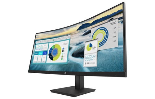 HP P34hc G4 34-inch WQHD (3440 x 1440) USB-C Curved Monitor, Three Year Warranty (21Y56AA)