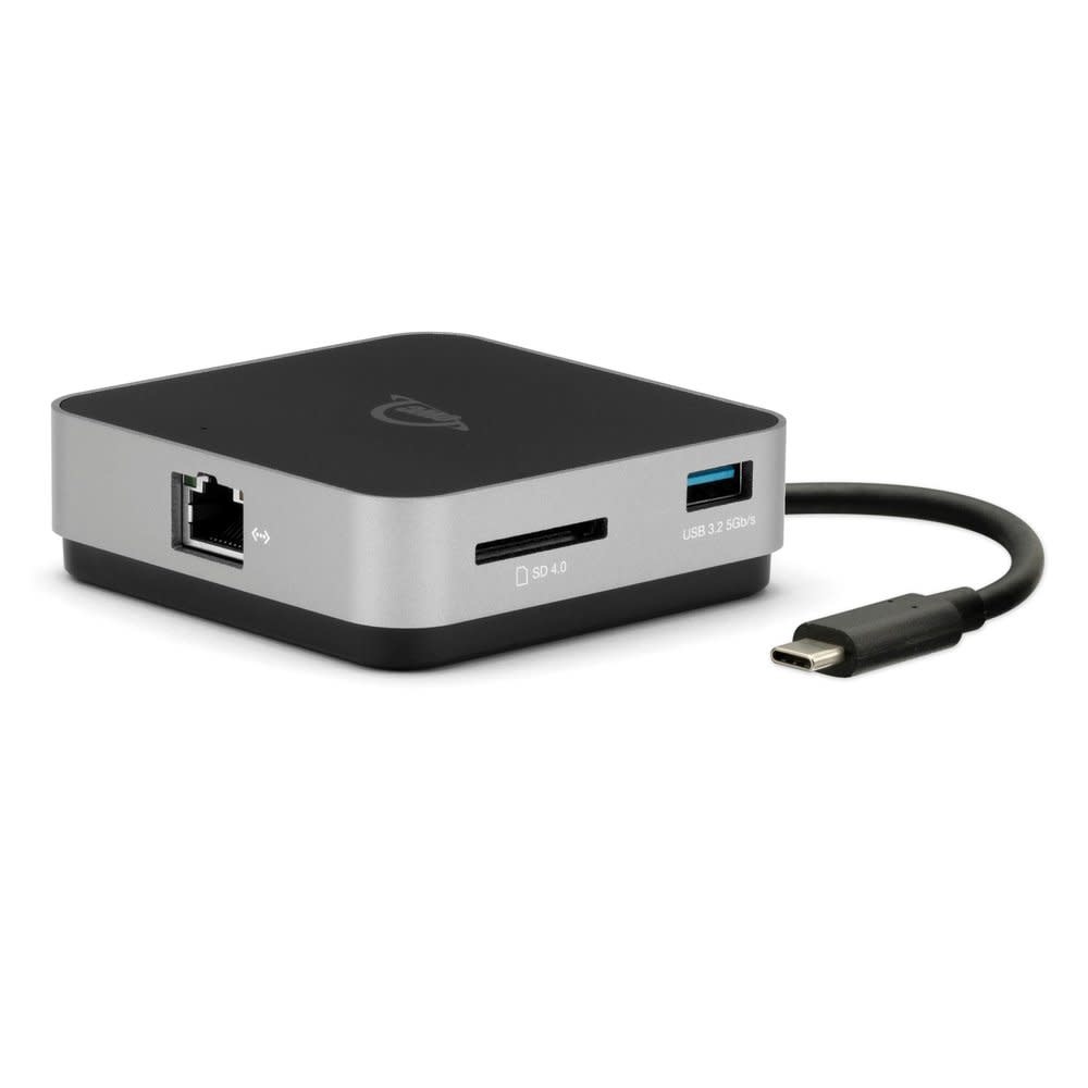OWC USB-C Travel Dock Ethernet 100w pass through - Space Gray; 2 Year OWC Limited Warranty