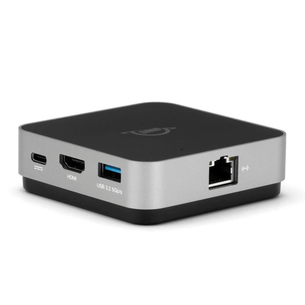 OWC USB-C Travel Dock Ethernet 100w pass through - Space Gray; 2 Year OWC Limited Warranty