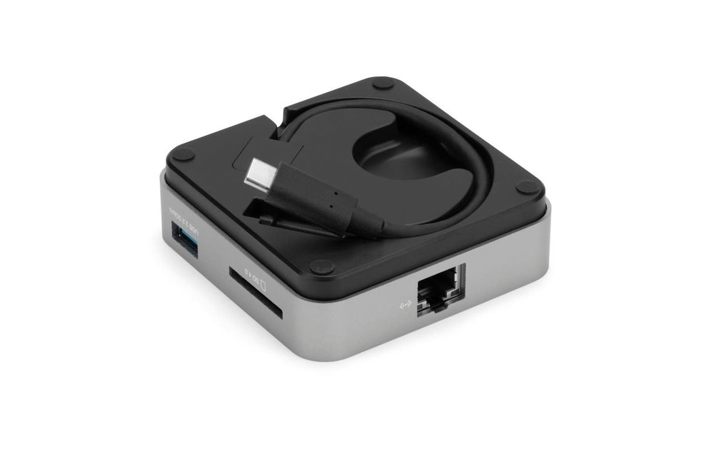 OWC USB-C Travel Dock Ethernet 100w pass through - Space Gray; 2 Year OWC Limited Warranty