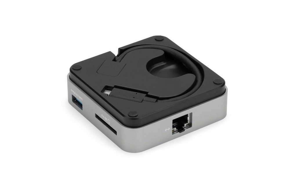 OWC USB-C Travel Dock Ethernet 100w pass through - Space Gray; 2 Year OWC Limited Warranty