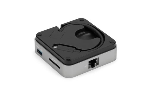 OWC USB-C Travel Dock Ethernet 100w pass through - Space Gray; 2 Year OWC Limited Warranty