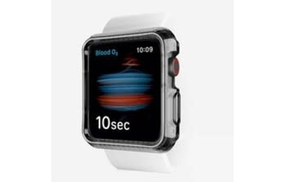 Itskins Spectrum Clear Antimicrobial Case for Apple Watch Series 6/SE/5/4 44mm - Smoke