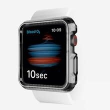 Itskins Spectrum Clear Antimicrobial Case for Apple Watch Series 6/SE/5/4 44mm - Smoke