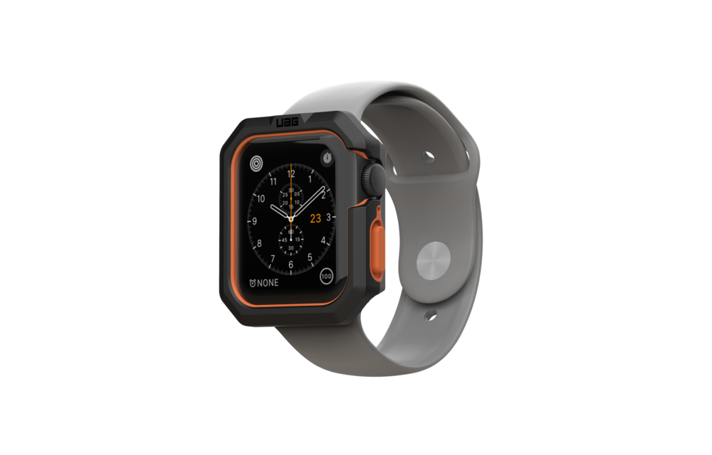 UAG Civilian Case for Apple Watch 44mm - Black/Orange
