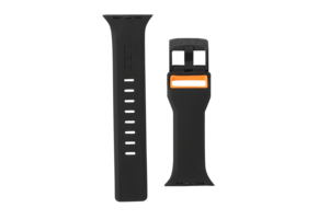 UAG Civilian Silicone Strap for Apple Watch 42/44/45mm -  Black/Orange