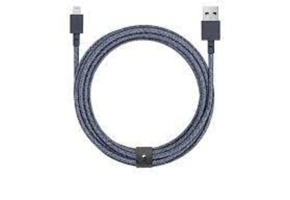 Native Union Braided Lightning Belt Cable, 3m (9.9ft) - Indigo