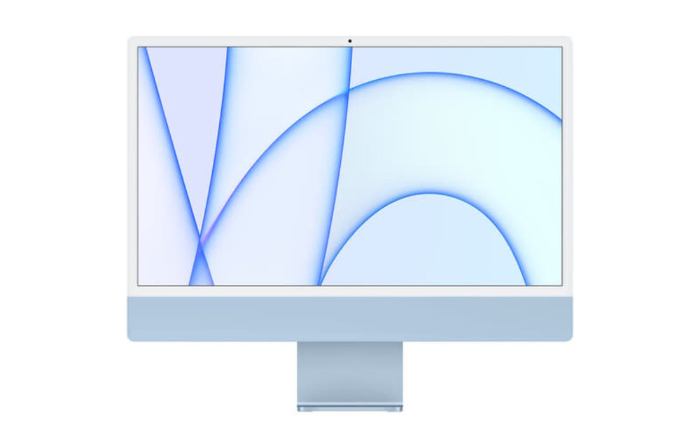 Apple CTO 24" iMac, Blue, 4.5K (4480 x 2520) Display, M1 (8-Core) Processor, 16GB, 512GB, 8-Core GPU, macOS (Mid 2021)