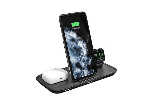 Mophie 3-in-1 15W Wireless Charge Pad iPhone/Watch/Airpods Black
