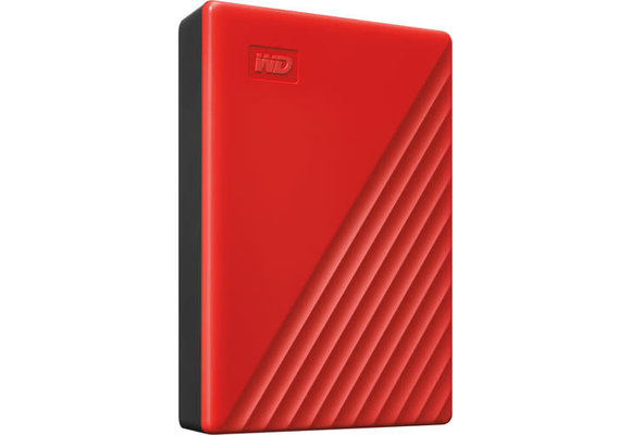 Western Digital 4TB My Passport USB 3.0 Portable External Hard Drive - Red