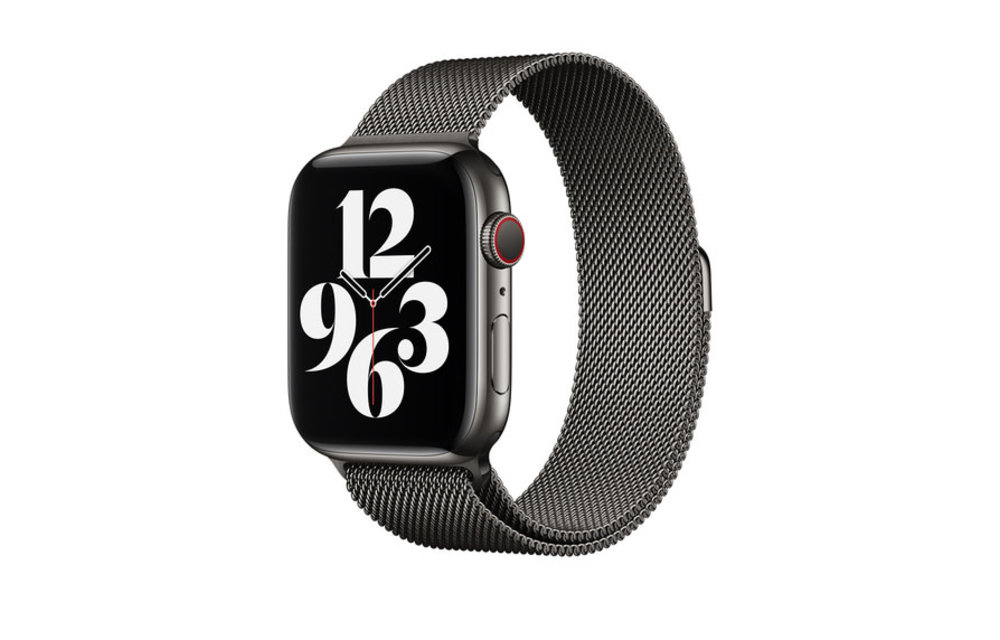 Apple Watch Band 44mm Graphite Milanese Loop Band (150-200mm)