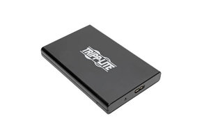 Tripp Lite USB 3.0 SuperSpeed External 2.5 in. SATA Hard Drive Enclosure with Built-In Cable and UASP Support