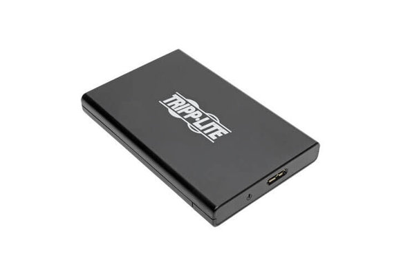 Tripp Lite USB 3.0 SuperSpeed External 2.5 in. SATA Hard Drive Enclosure with Built-In Cable and UASP Support