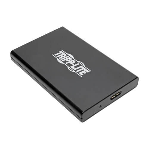 Tripp Lite USB 3.0 SuperSpeed External 2.5 in. SATA Hard Drive Enclosure with Built-In Cable and UASP Support