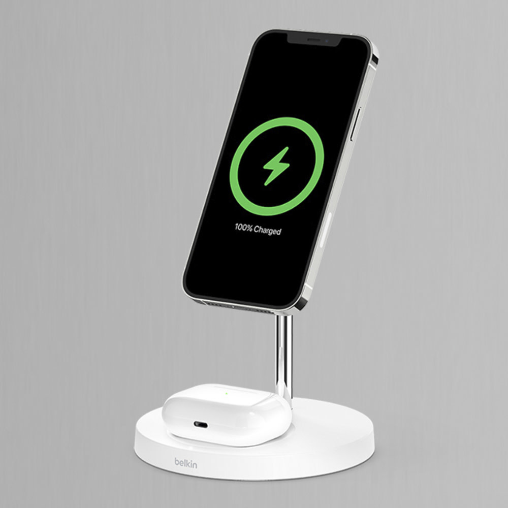 Belkin BOOST↑CHARGE™ PRO 2-in-1 Wireless Charger Stand with MagSafe