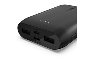 Belkin BOOST↑CHARGE™ w/USB-C Multi-Port Power Bank (10,000 mAh, Black)