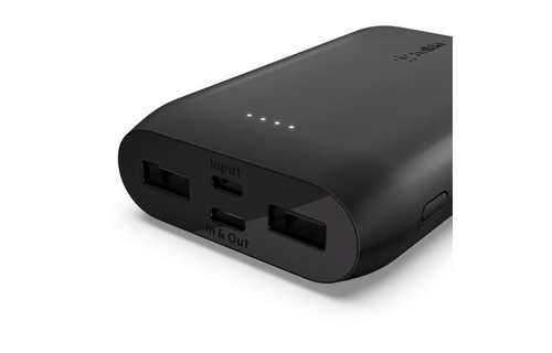 Belkin BOOST↑CHARGE™ w/USB-C Multi-Port Power Bank (10,000 mAh, Black)
