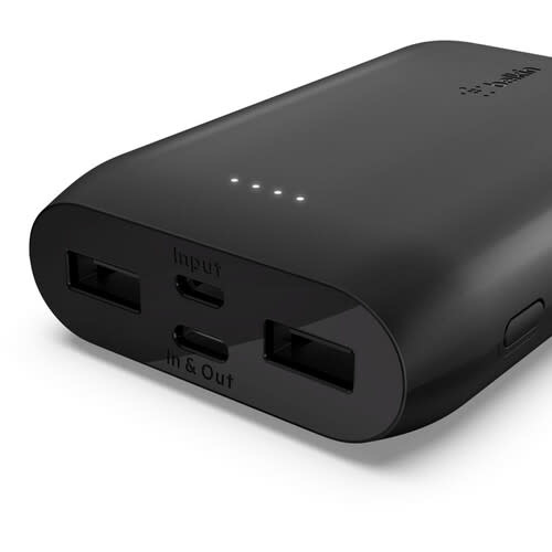 Belkin BOOST↑CHARGE™ w/USB-C Multi-Port Power Bank (10,000 mAh, Black)