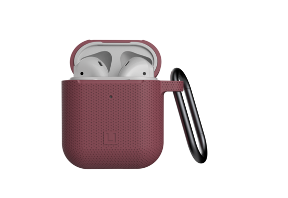 UAG {U} Dot Silicone Case for AirPods 1/2 Gen  ONLY- Aubergine