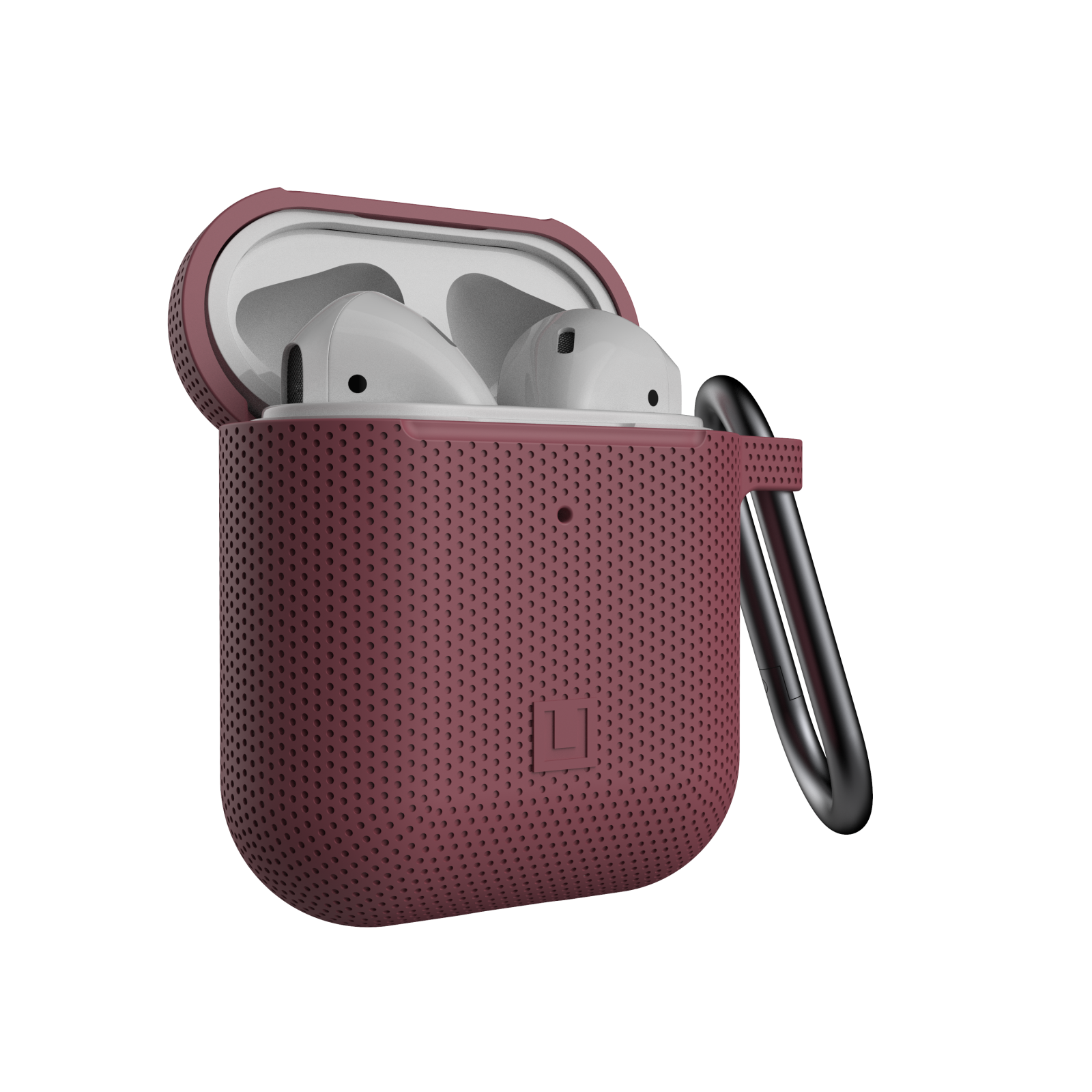 UAG {U} Dot Silicone Case for AirPods 1/2 Gen  ONLY- Aubergine