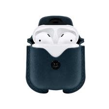 12 South AirSnap Leather Road Case for AirPods 1st/2nd gen - Teal NOT COMPATIBLE WITH AIRPODS PRO