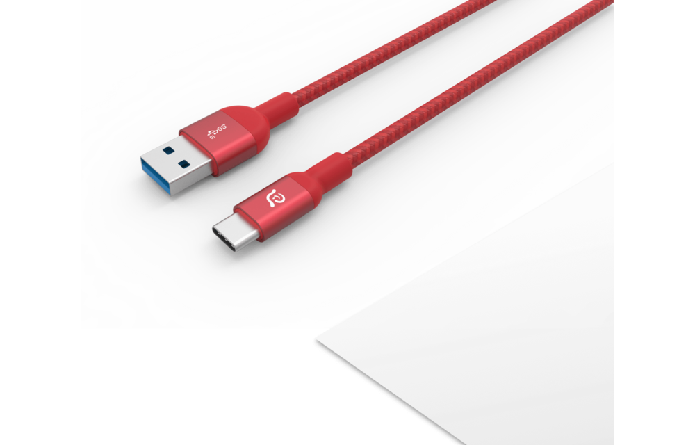 Adam Elements CASA M100+ USB-A to USB-C Cable - Red
