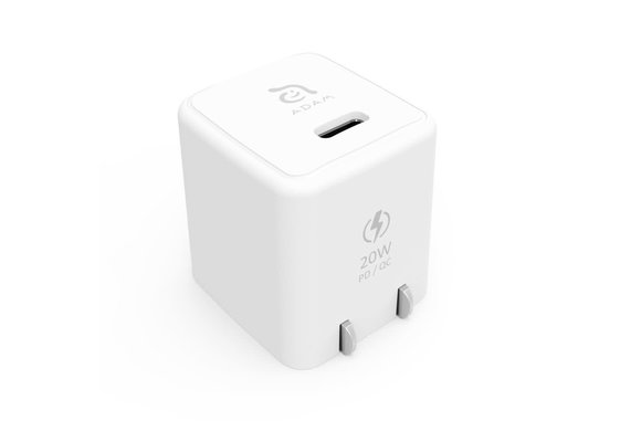 Adam Elements OMNIA X1 USB-C PD / QC 3.0 20W Ultra Compact Wall Charger - White