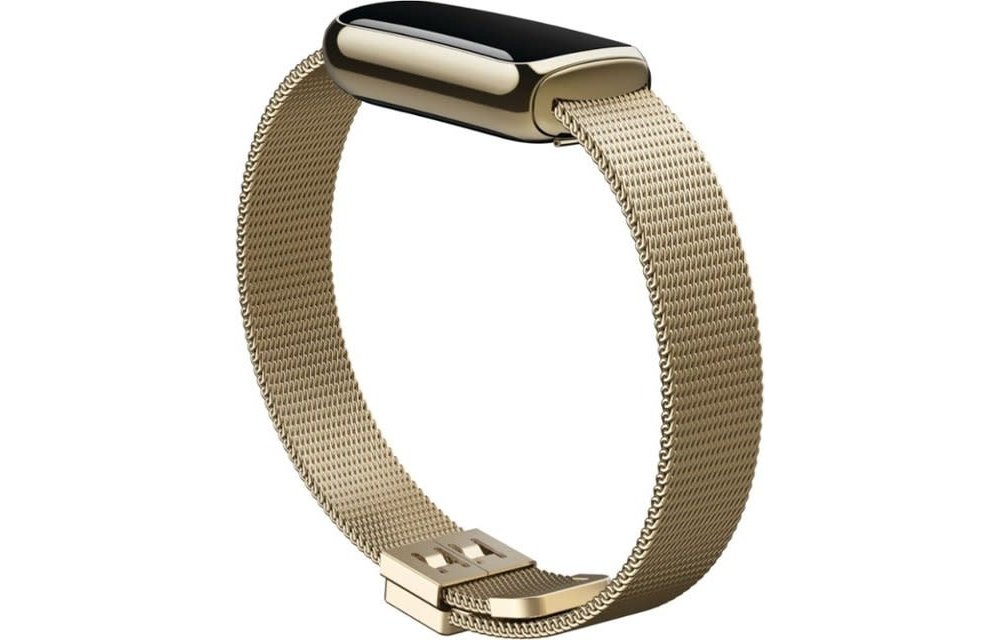 Fitbit Luxe Stainless Steel Metal Mesh Accessory Band Rose Gold One Size