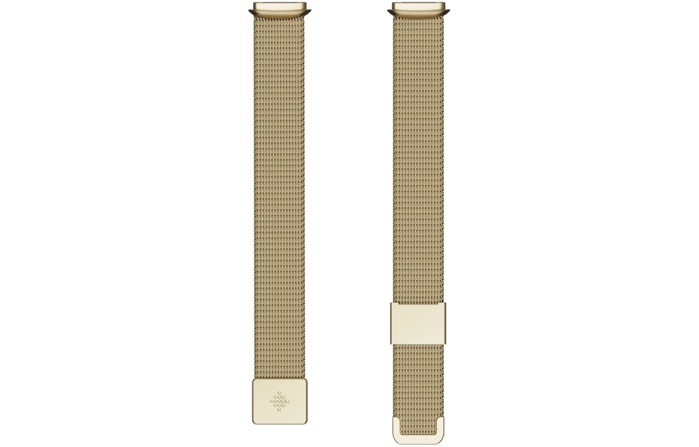 Fitbit Luxe Stainless Steel Metal Mesh Accessory Band Rose Gold One Size