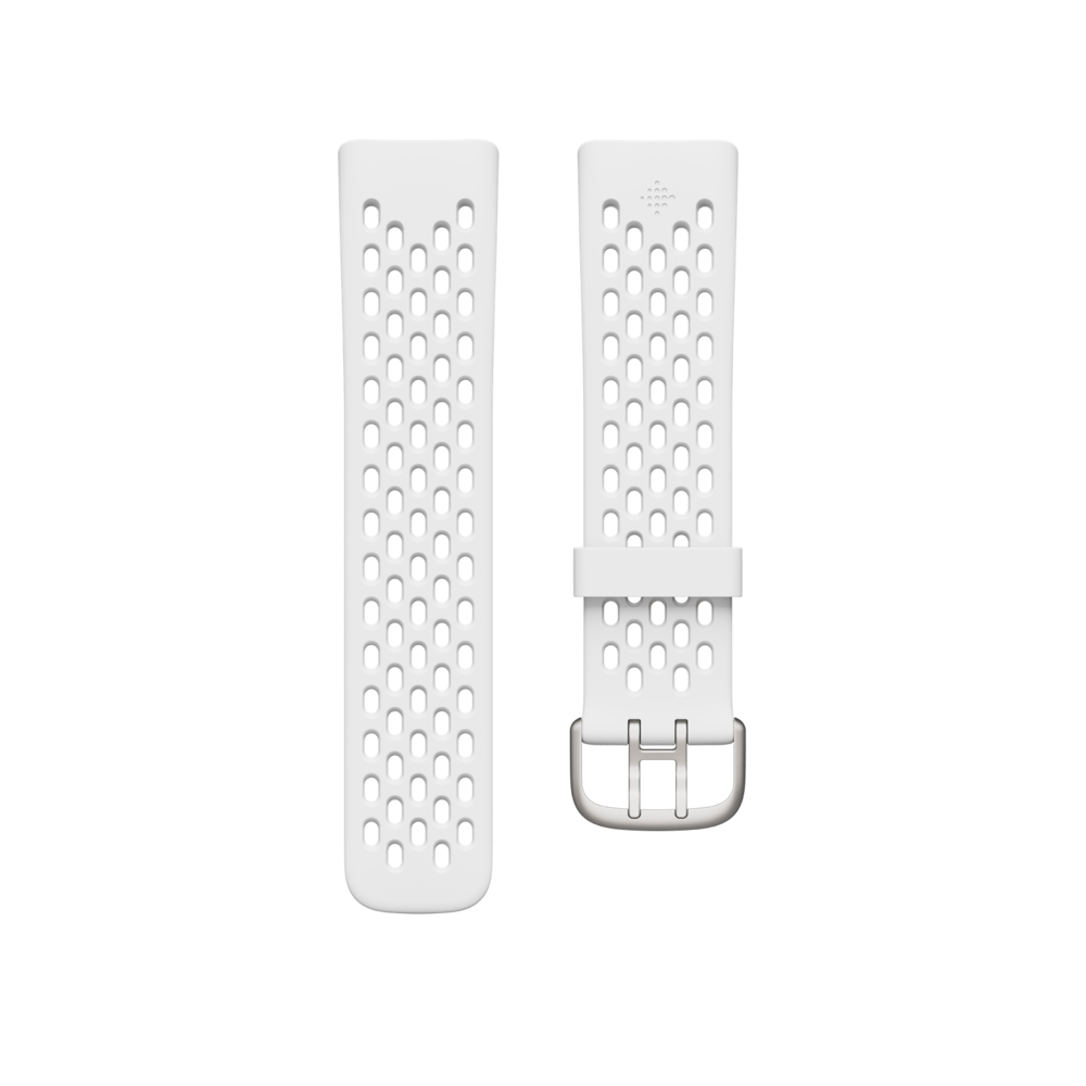 Fitbit Charge 5 Accessory Sport Band Frost White Small