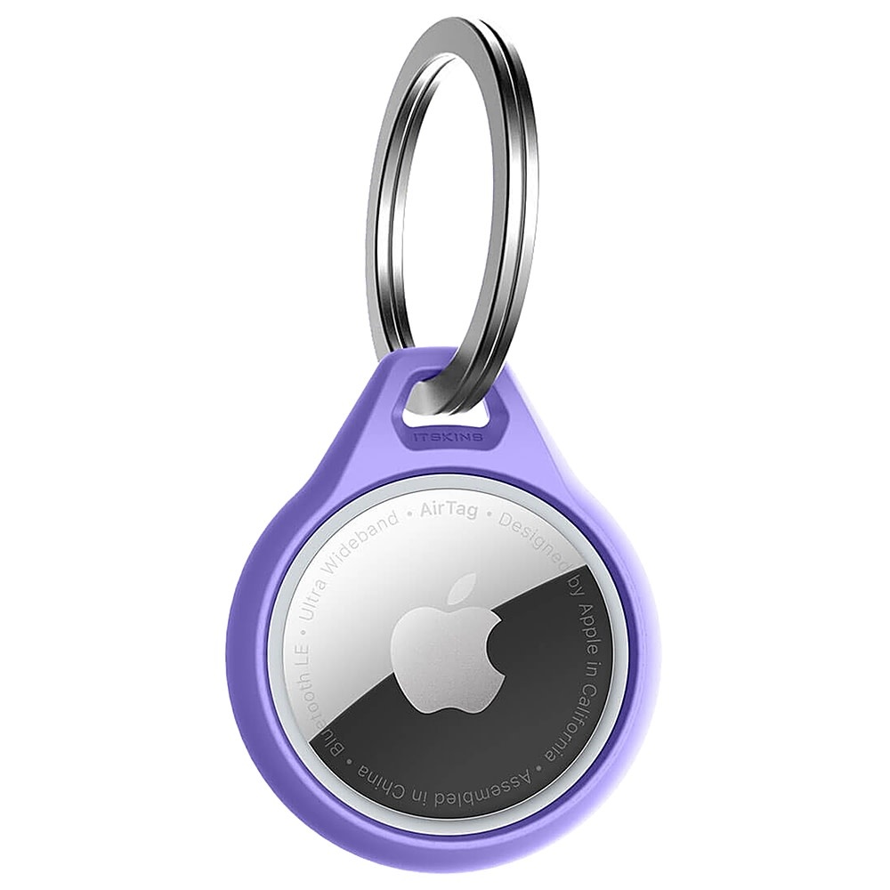ItSkins Air Solid Cover Keychain for AirTag Light Purple