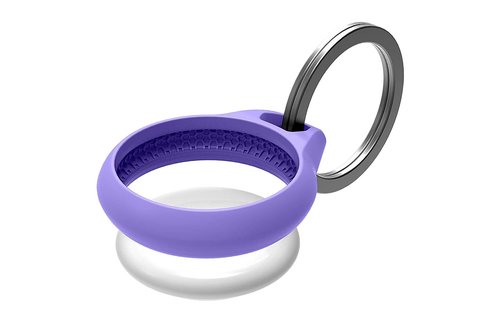 ItSkins Air Solid Cover Keychain for AirTag Light Purple