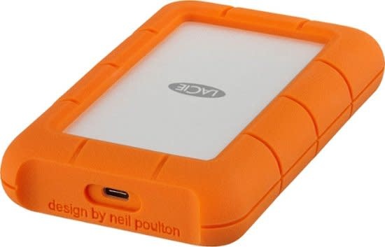 LaCie 5TB Rugged USB-C External Hard Drive (includes USB-C to USB-C cable ONLY)