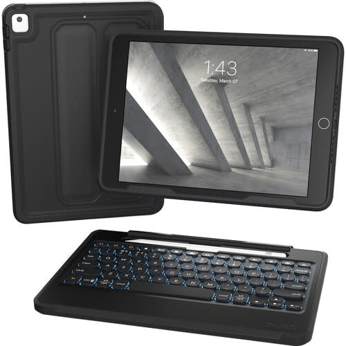 ZAGG Rugged Messenger Wireless Keyboard Folio Case for iPad 10.2”