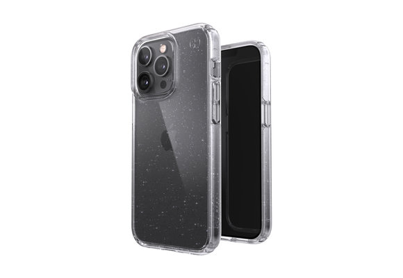 Speck Presidio Clear-Gliiter Case for iPhone 13 Pro Clear/Platinum Glitter