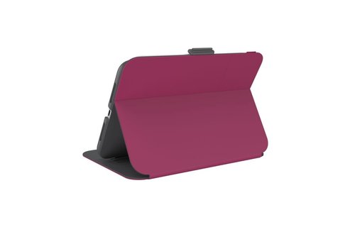 Speck Balance Folio with Microban for iPad mini 6 - Very Berry Red/Slate Gray