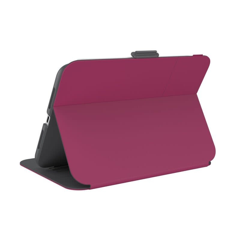 Speck Balance Folio with Microban for iPad mini 6 - Very Berry Red/Slate Gray
