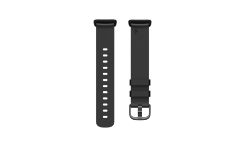 Fitbit Charge 5 Accessory Leather Band Black Large