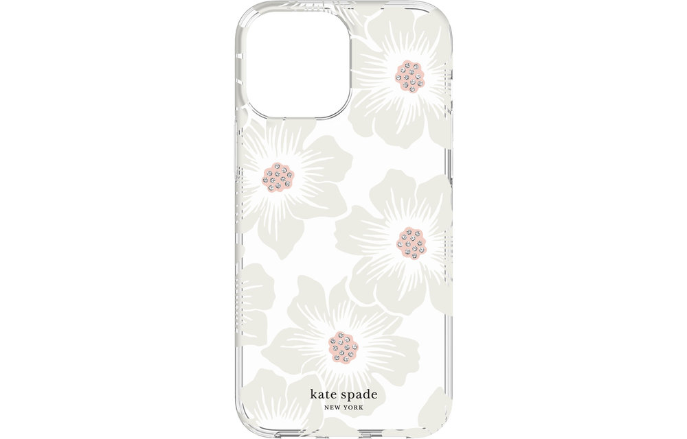 Kate Spade New York Protective Hardshell Case for iPhone 13/12 Pro Max - Hollyhock Floral
