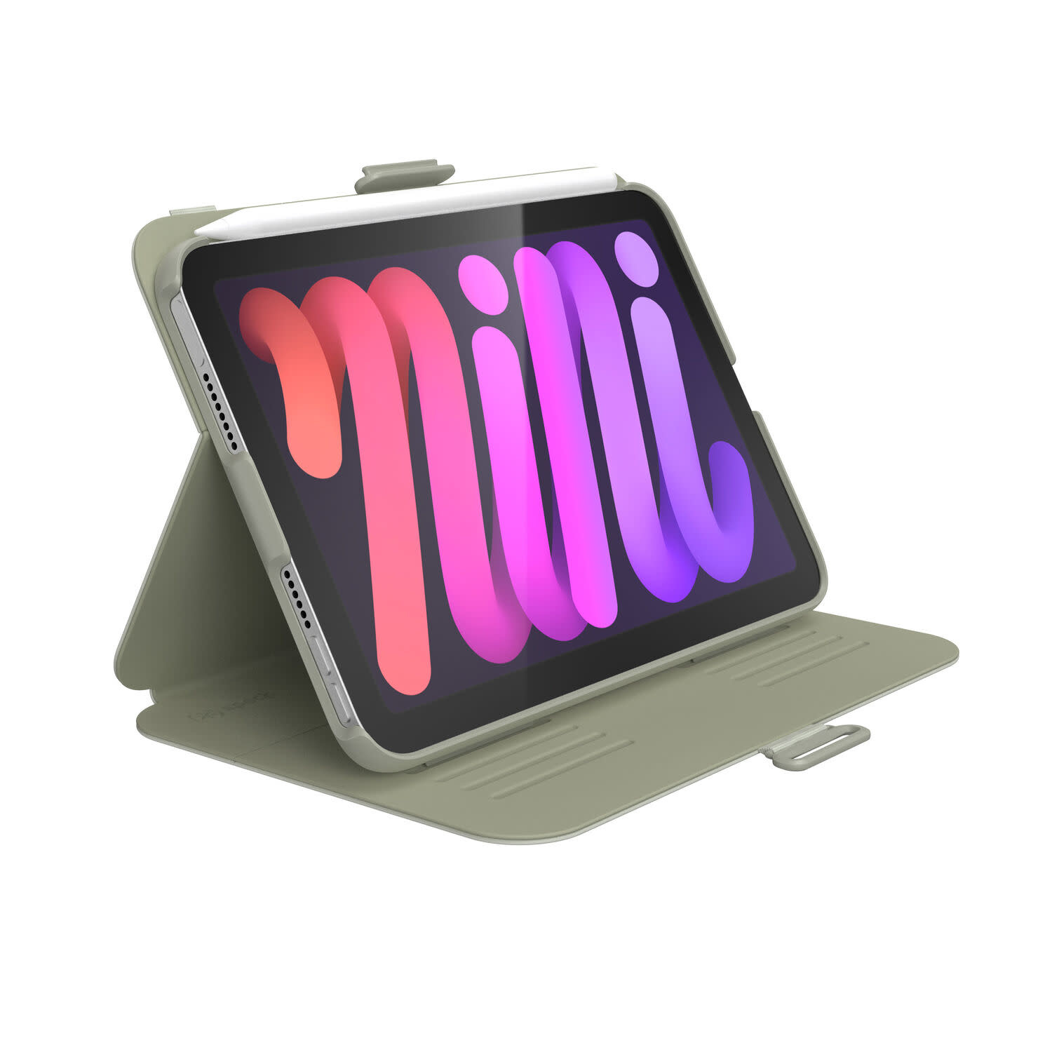 Speck Balance Folio with Microban for iPad mini 6 - Velvet Green/Oakmoss Green