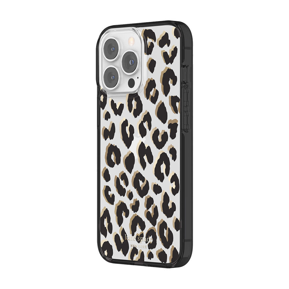 Kate Spade New York Protective Hardshell Case for iPhone 13 Pro - City  Leopard Black