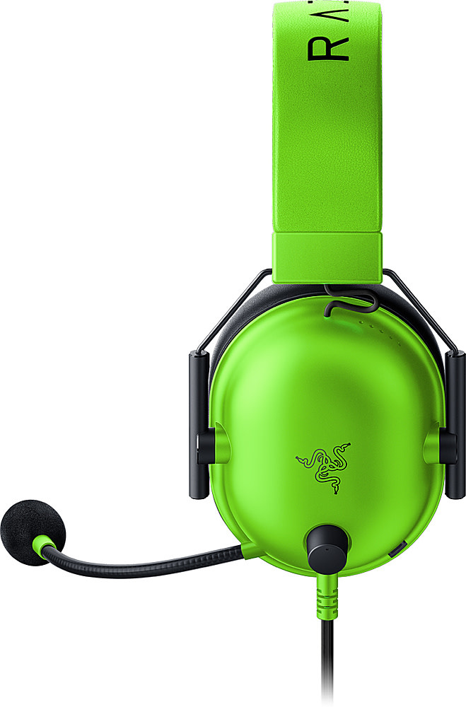 Razer BlackShark V2 X Wired 3.5mm CONNECTION 7.1 Surround Sound Gaming Headset for PC, PS4, PS5, Switch, Xbox One, Series X|S - Green
