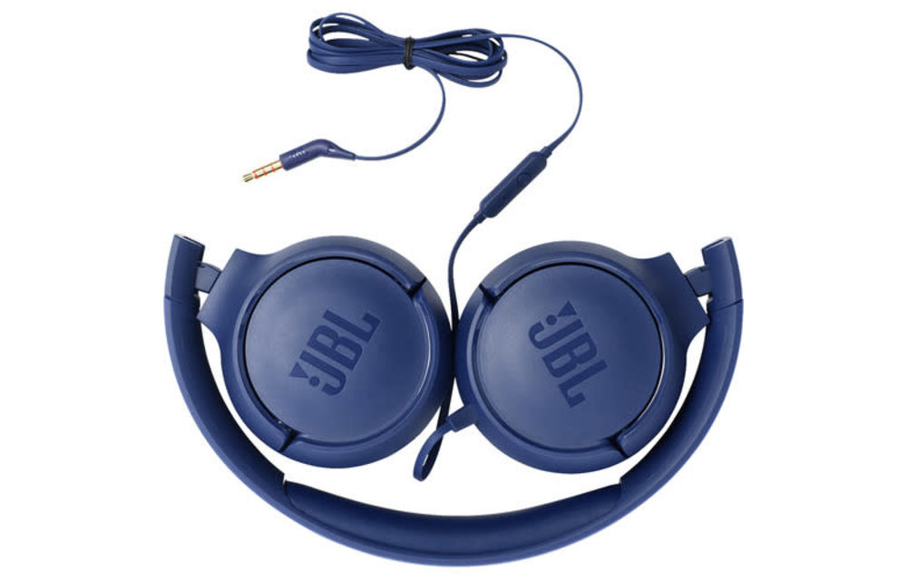 JBL TUNE 500 Wired On- Ear Headphones Blue