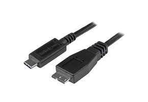 StarTech USB-C to Micro USB-B Cable 0.5m (fits older external hard drives)