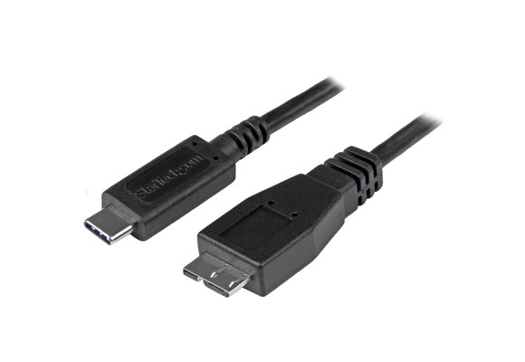 StarTech USB-C to Micro USB-B Cable 0.5m (fits older external hard drives)