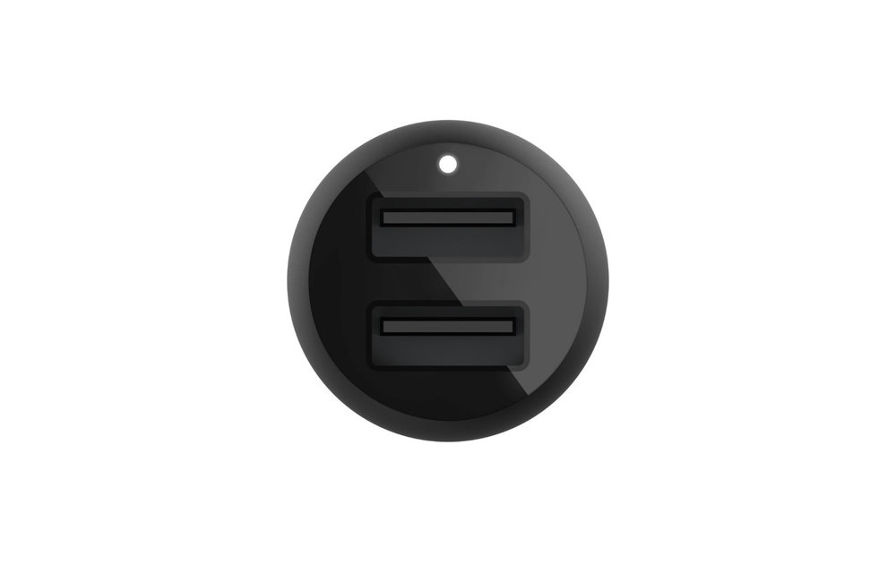 Belkin BOOST↑CHARGE Dual Port USB-A Car Charger (2x12W) 24W - Black
