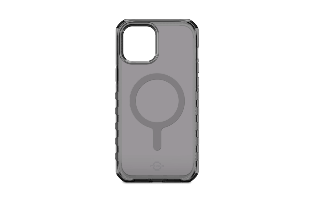 Itskins Supreme MagClear Case for iPhone 13 Pro - Grey/Grey Priny
